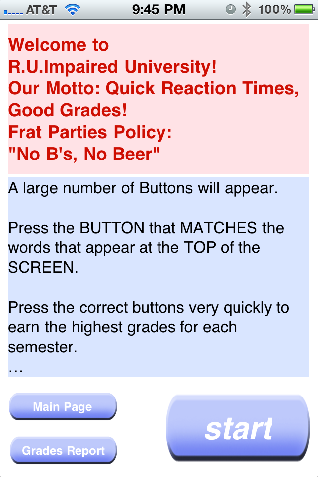 Screenshot R.U.Impaired University – The Game Screenshot R.U.Impaired University – The Game